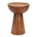 Bronze Hammered Metal Pedestal Accent Table T876372