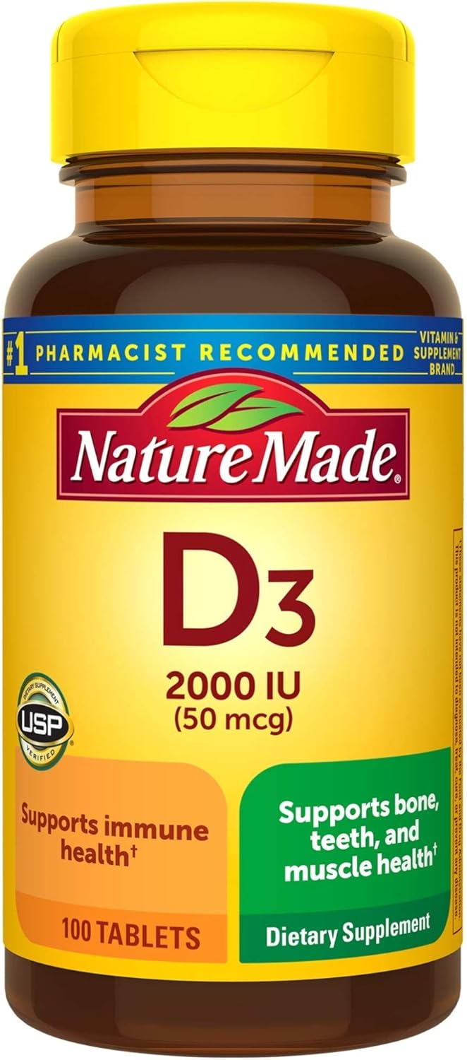 Vitamin D3 2000 IU 100 Tablets Q64498