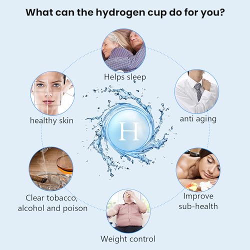 Blue Portable Hydrogen Water Bottle 380ml S4773