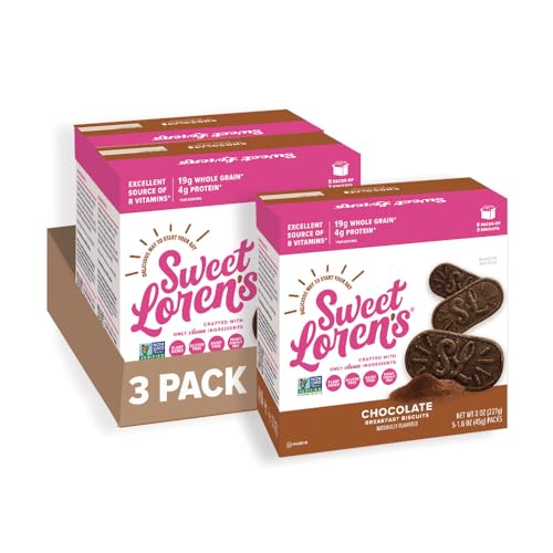 Vegan Breakfast Biscuits Blueberry 6 Pack 30 Total Biscuits 1.6 ounce B954