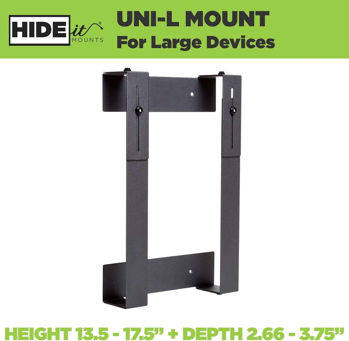 Black Heavy Duty Steel Adjustable Wall Mount O69605