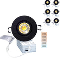 Canless Recessed Gimbal Downlight 5 CCT Dimmable 8W Brushed Nickel 3 Inch R92696