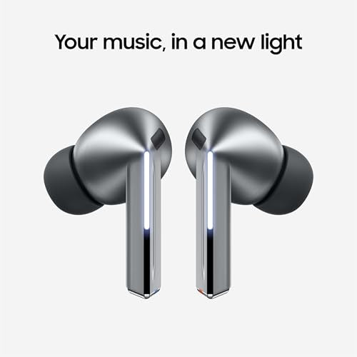 Silver Noise Cancelling Bluetooth Earbuds D4367