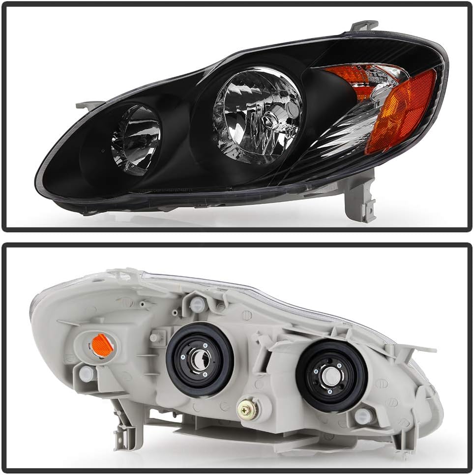 Black Replacement Headlights Driver + Passenger Side E3892