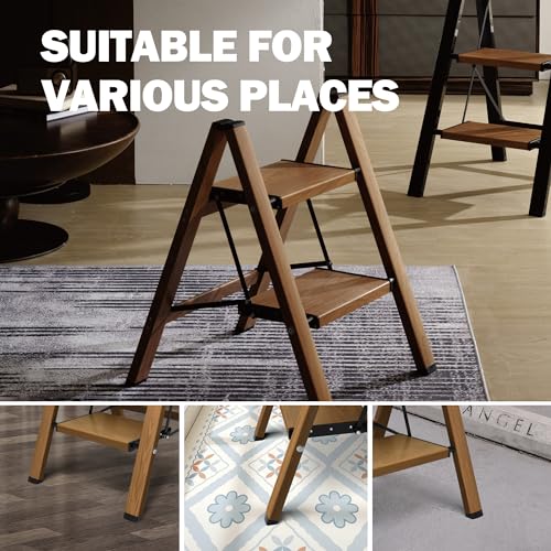 Gold Aluminum 3 Step Folding Stool X51979