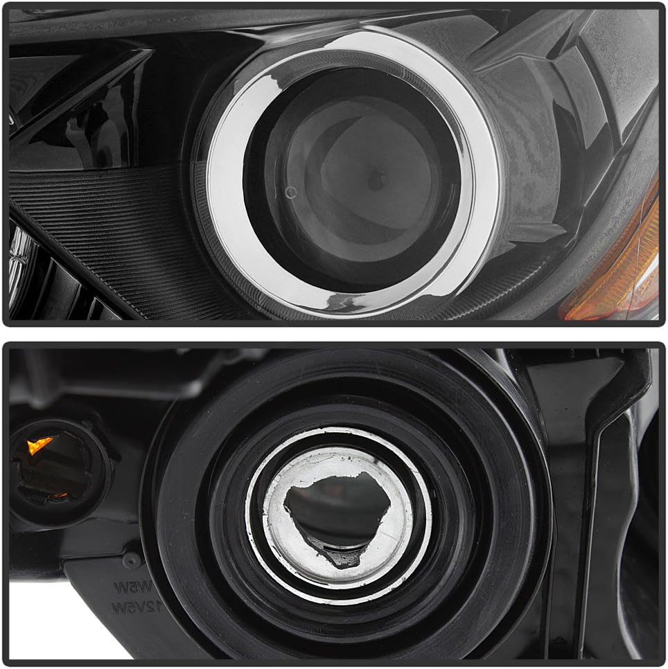 Black Bezel Halogen Headlamps for 2016-2018 Nissan Altima Headlights Driver Passenger Side W957234