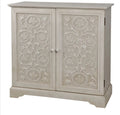 White 2 Door Wood Cabinet U4353