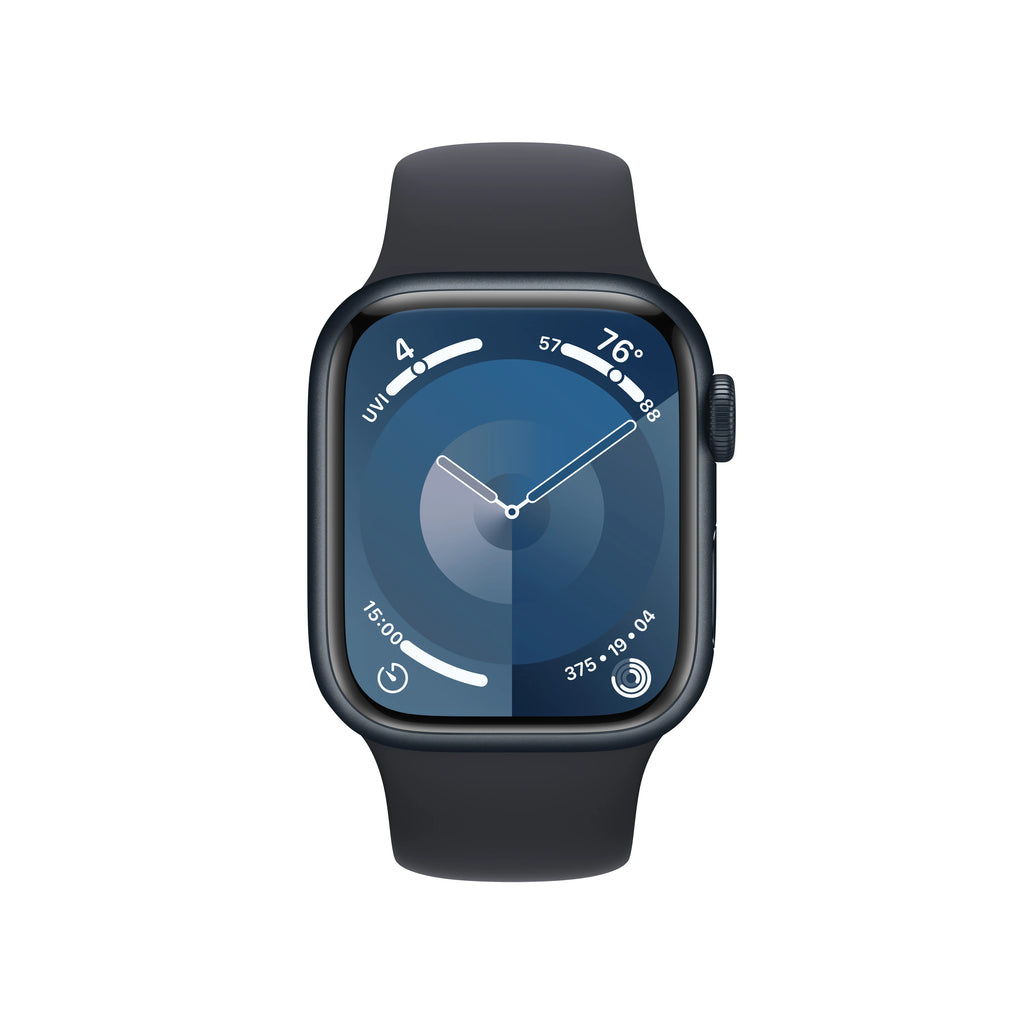 Apple Watch Series 9 GPS + Cellular 41mm Midnight Aluminum Case with Midnight Sport Band - M/L G374131