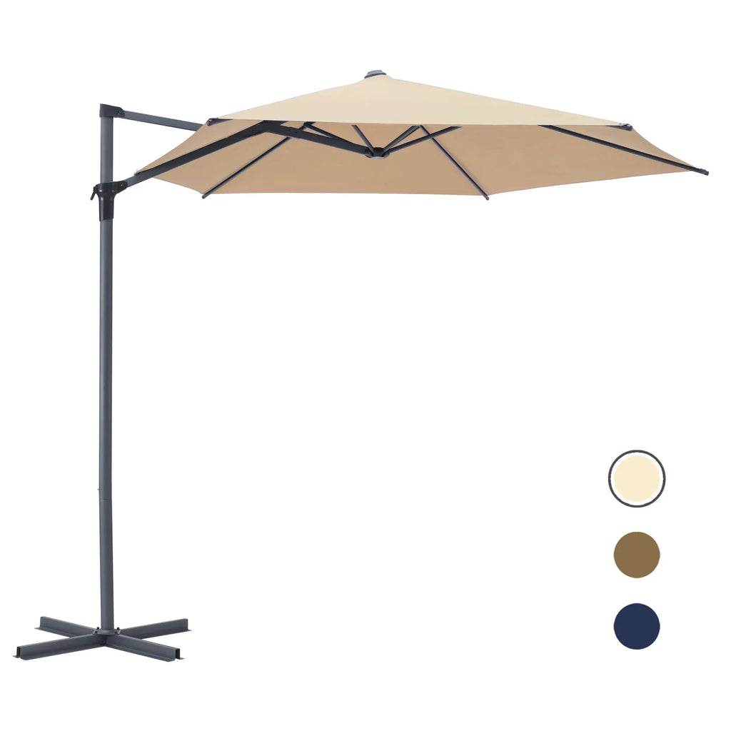 10ft Beige Outdoor Patio Umbrella T61779