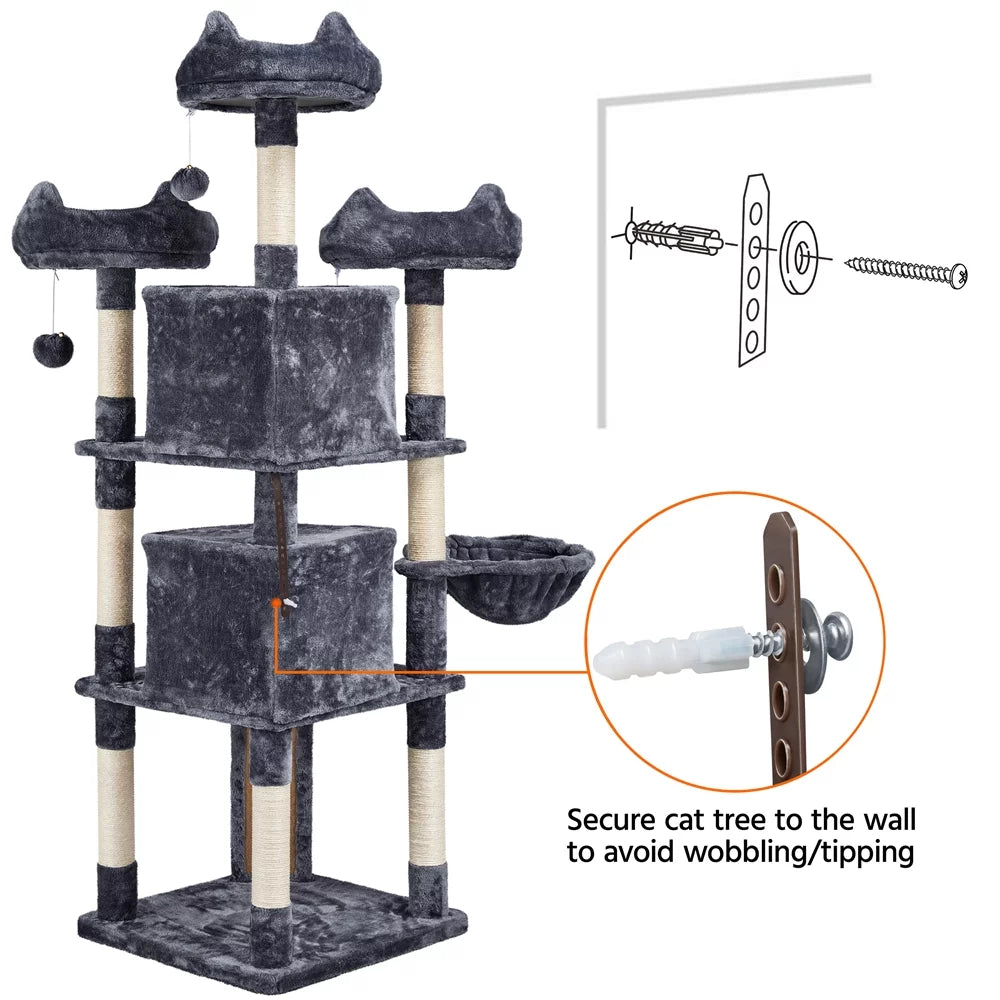Dark Gray Cat Tree M9713