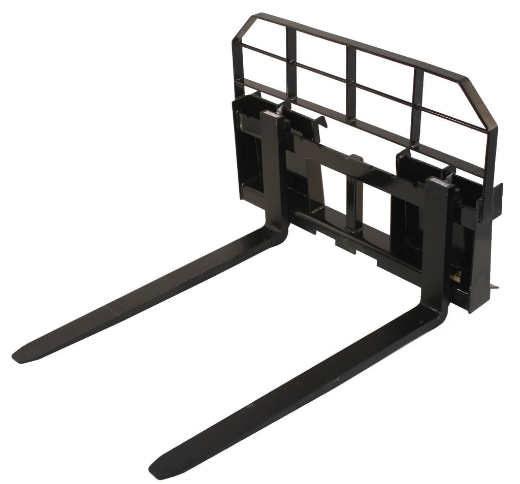 60x22 Skid Steer Pallet Fork Attachment 5500 lb Capacity Quick Tach B202808