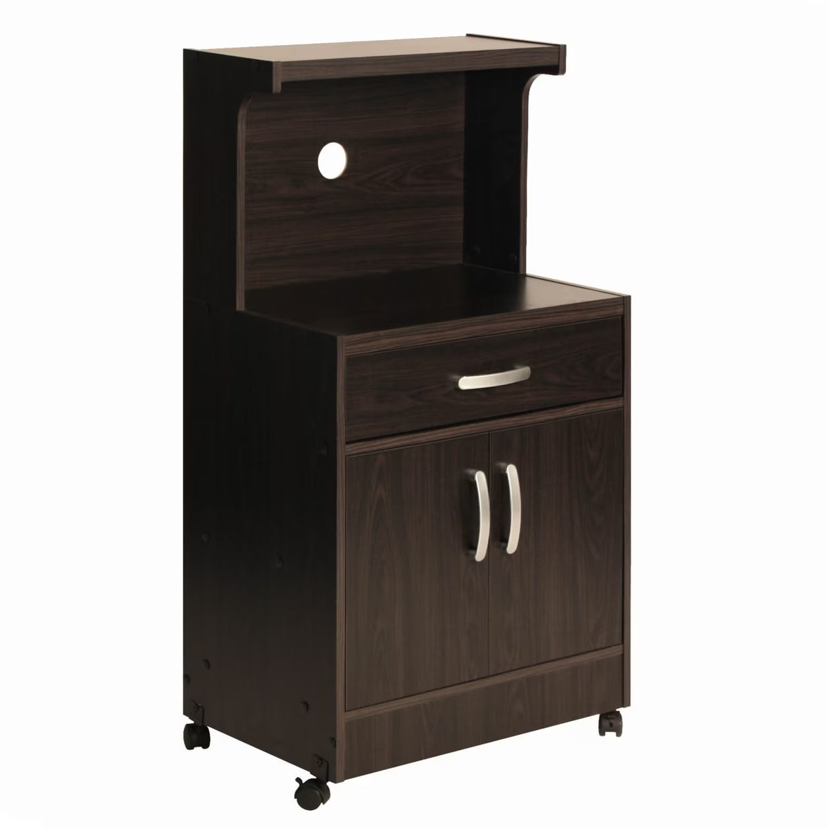 Tobacco Wooden Microwave Cart R3804