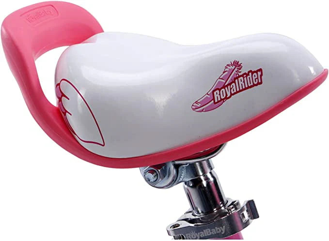 12 In. Beginner Bicycles with Training Wheels, Pink and White H48963