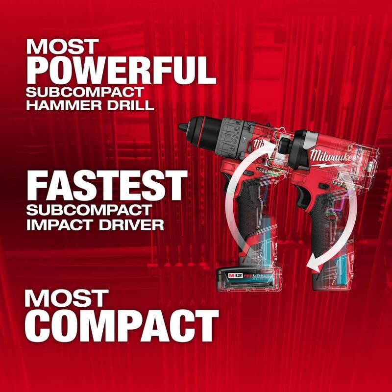 12-Volt Lithium-Ion Brushless Cordless Hammer Drill and Impact Driver Combo Kit A4357