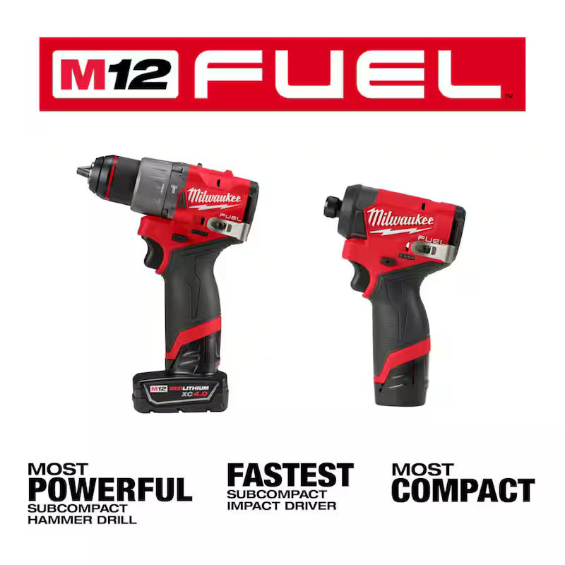 12-Volt Lithium-Ion Brushless Cordless Hammer Drill and Impact Driver Combo Kit A4357