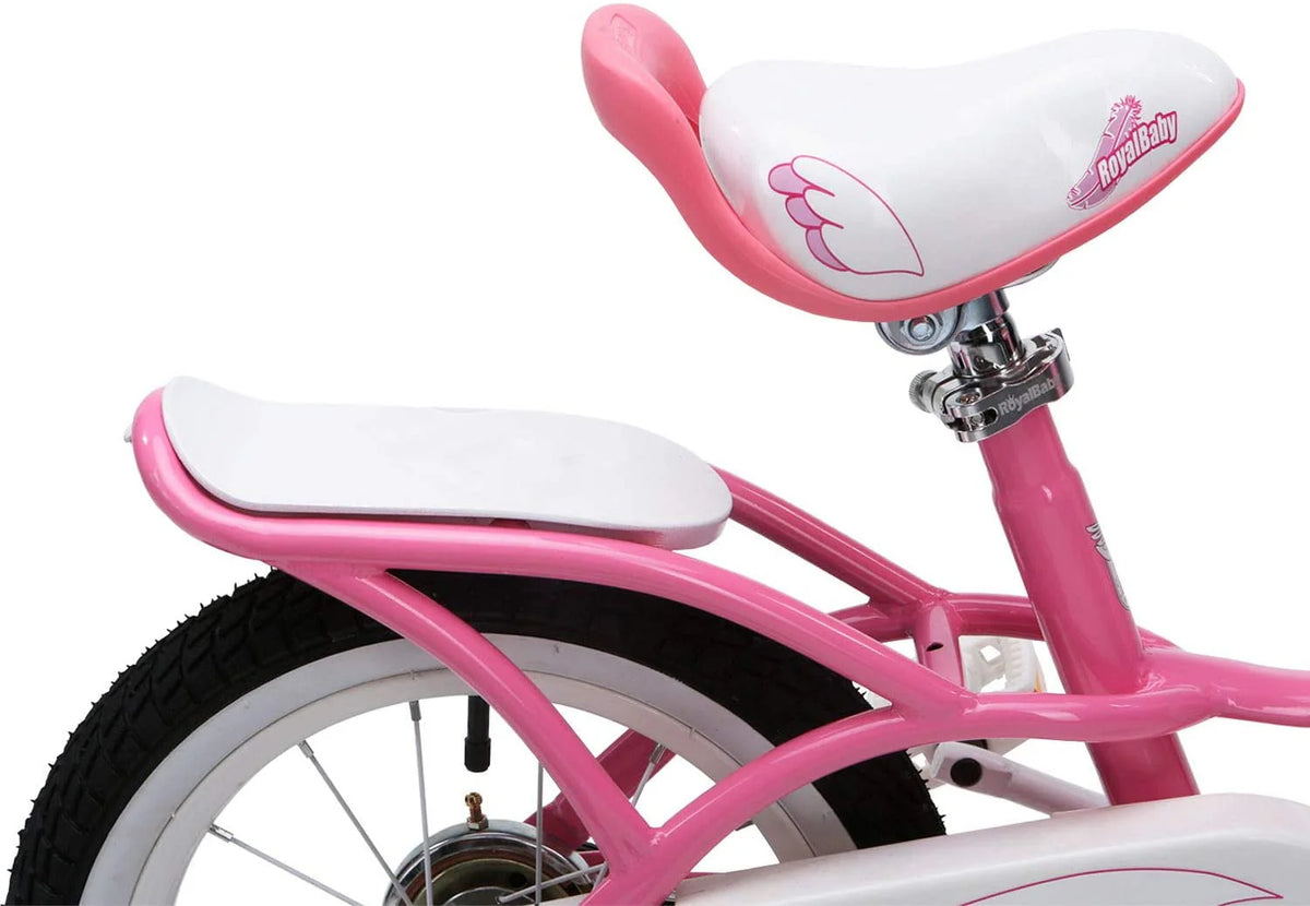 12 In. Beginner Bicycles with Training Wheels, Pink and White H48963