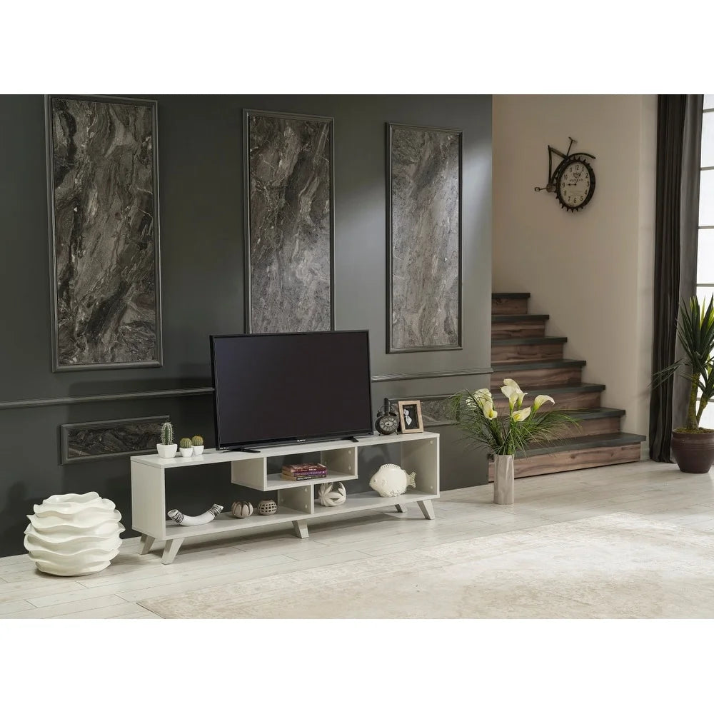 Mid Century Modern 67 inch Grey Tv Stand A444