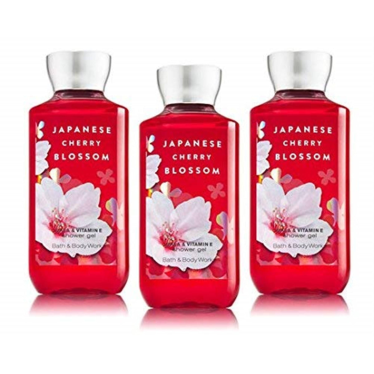 Japanese Cherry Blossom Shower Gel Body Wash Set of 3 N2309