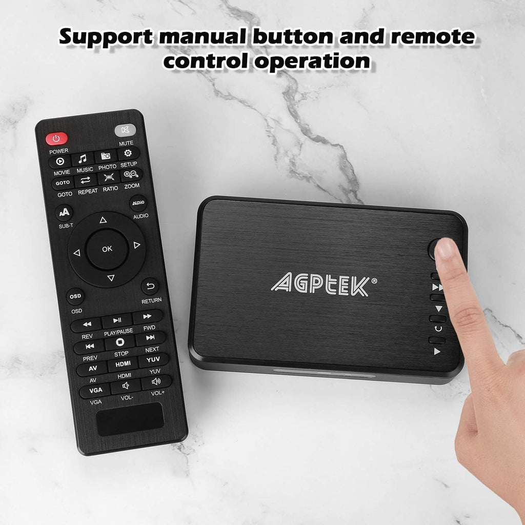 1080P Media Player with HDMI Output and Remote Control X8915