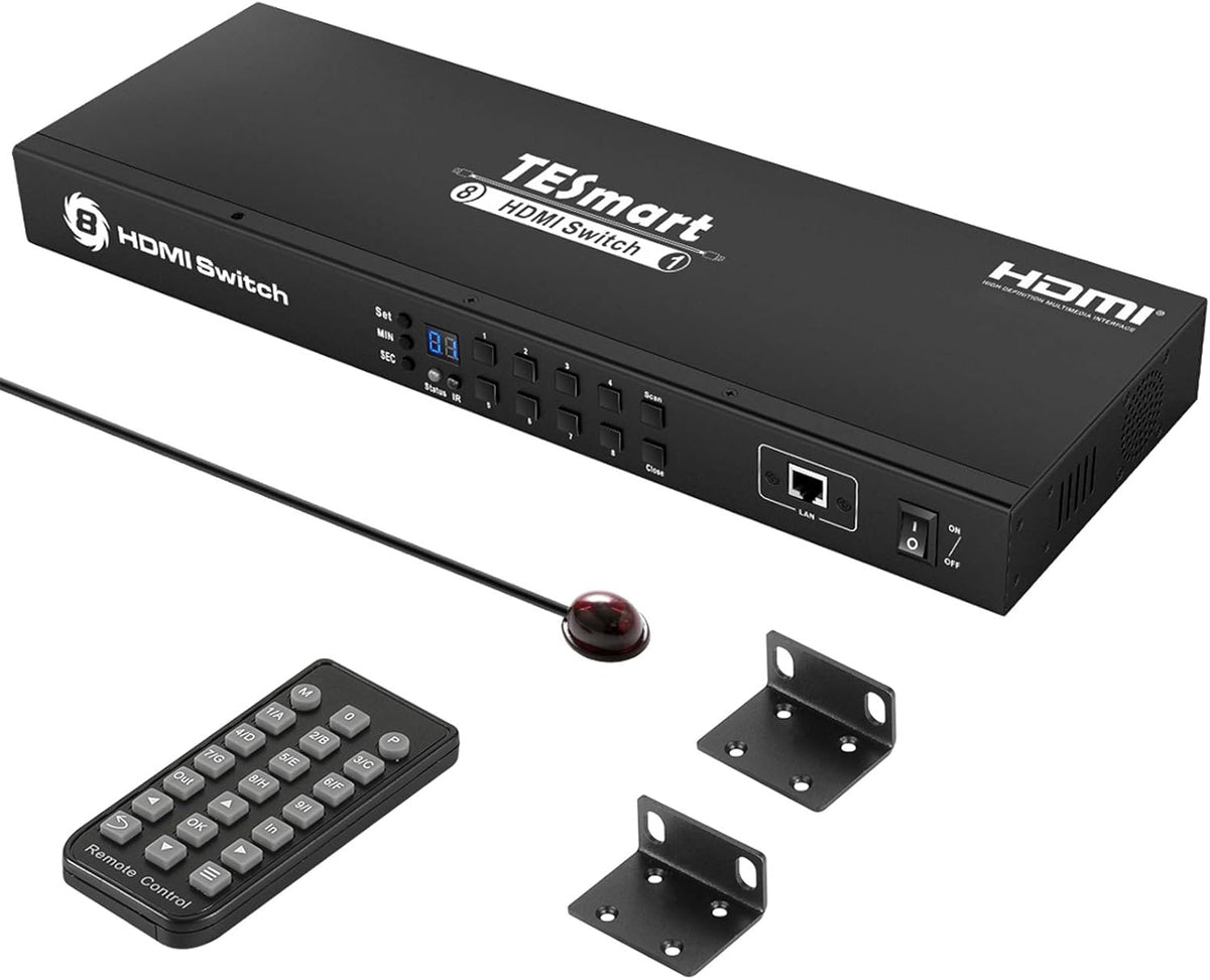 16×1 HDMI Switch 4K@60Hz HDCP 2.2 with Rack-Ears X631464