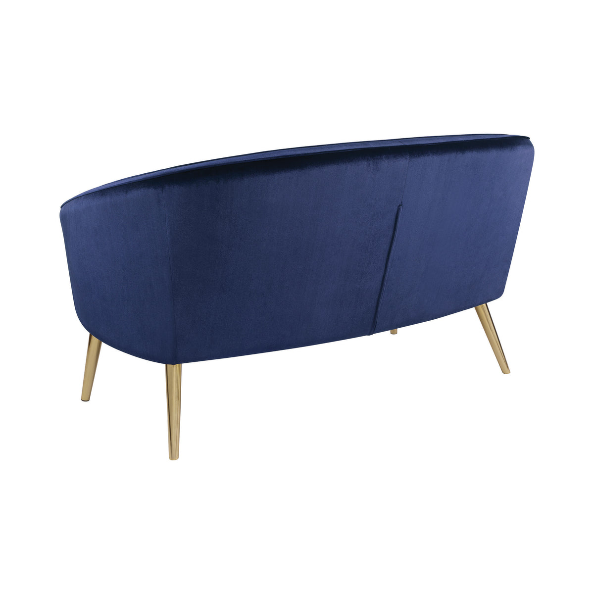 Blue Upholstered Accent Settee D41185