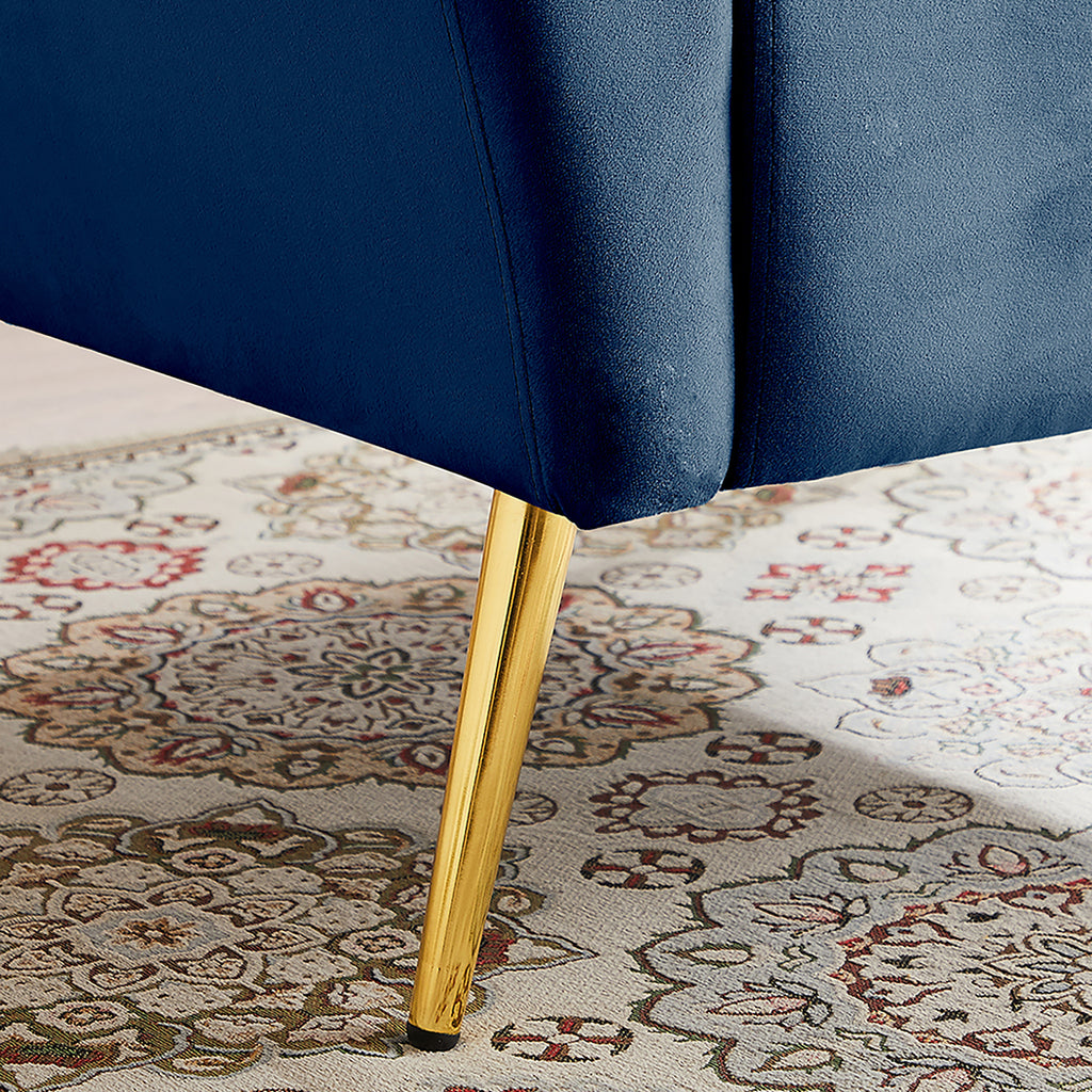 Blue Upholstered Armless Chair J474321