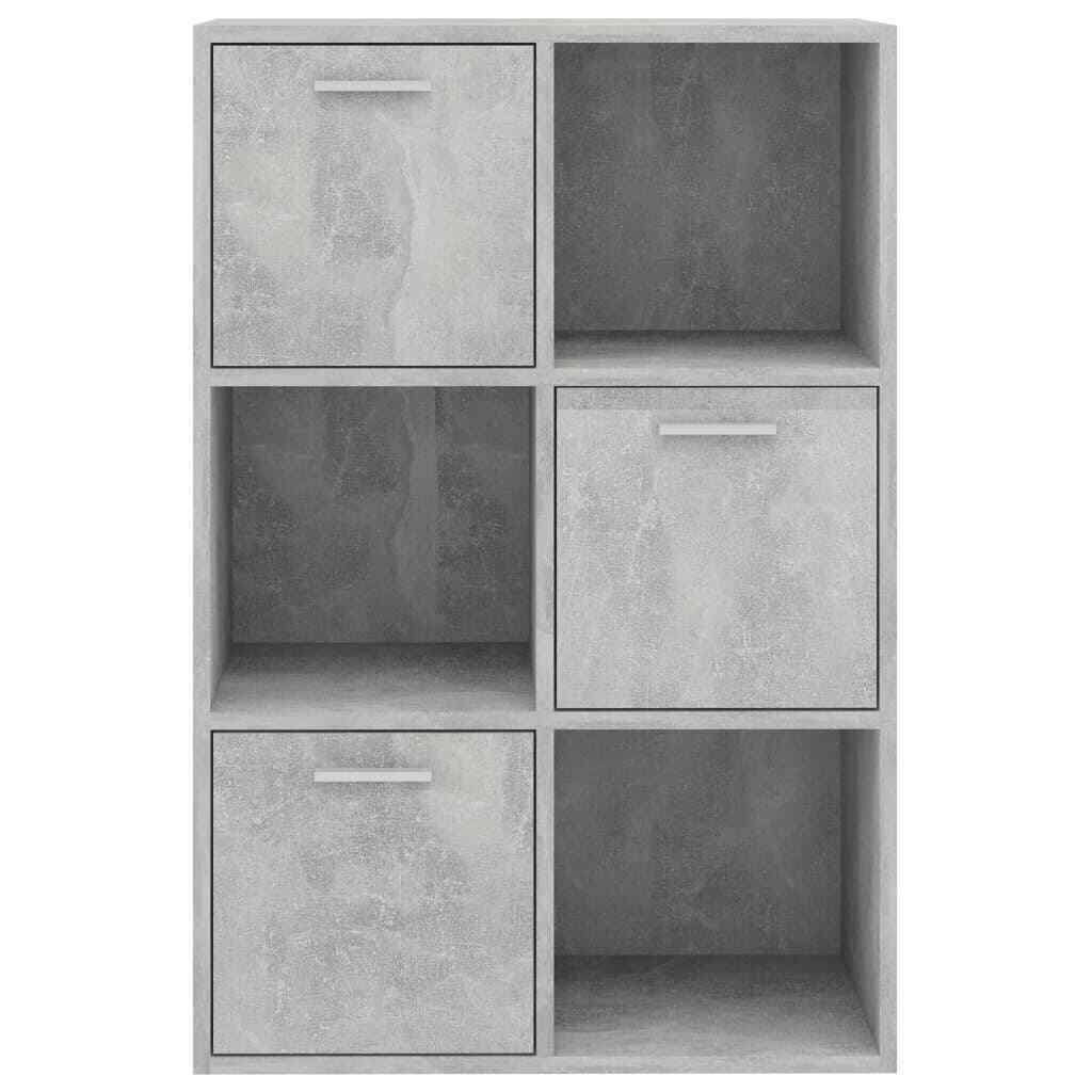 Concrete Gray Chipboard Storage Cabinet I186