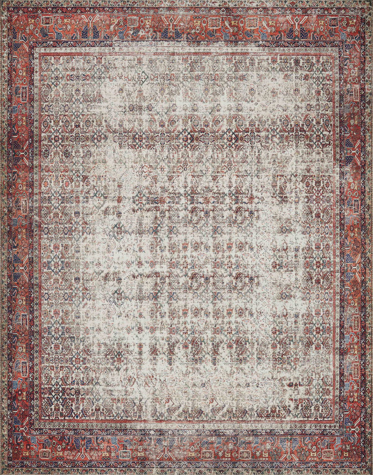 Ivory Brick Rug Y2028