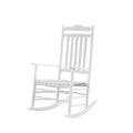 White Wood Rocking Chair J203416