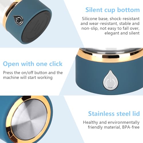 Blue Portable Hydrogen Water Bottle 380ml S4773