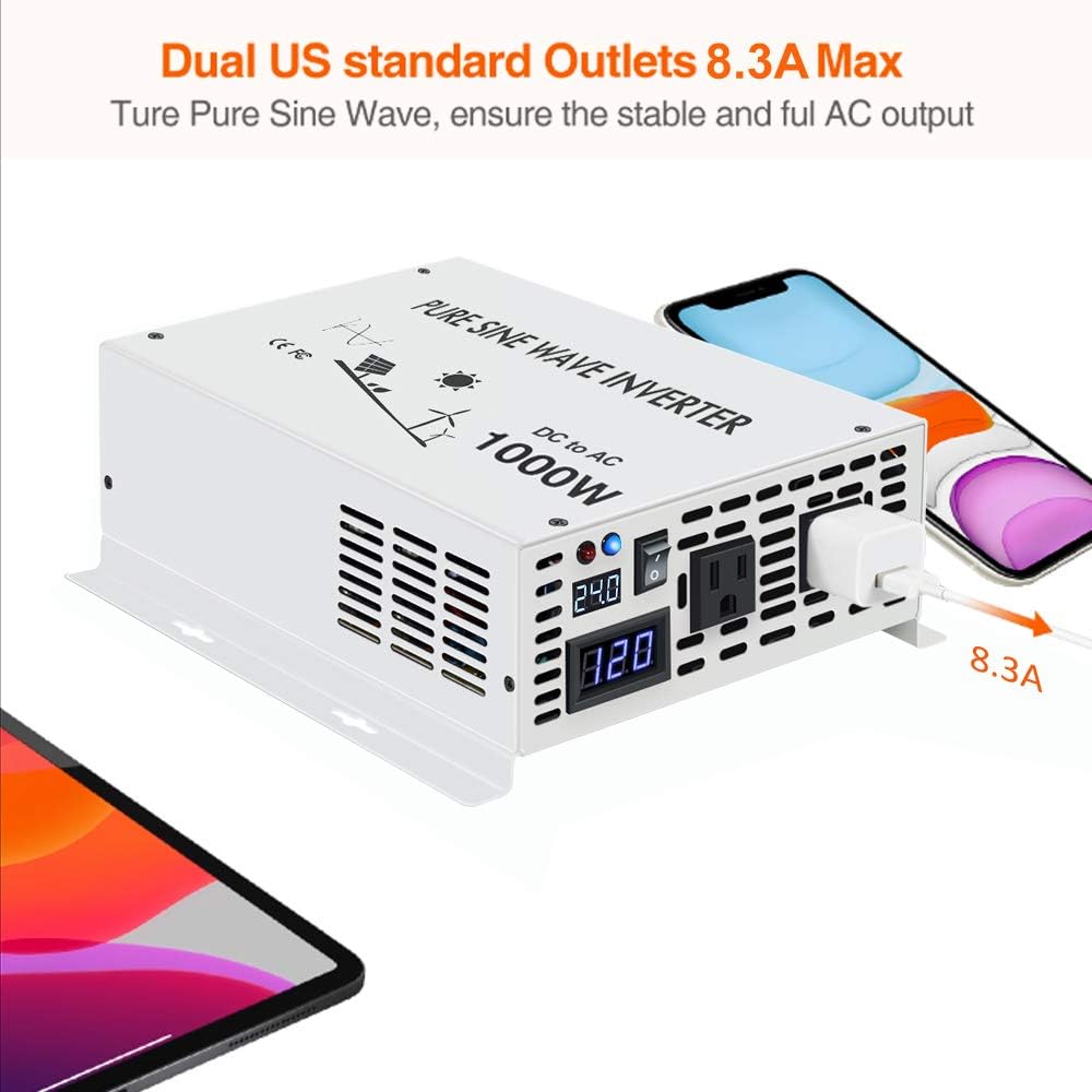3500W 24V 120V Pure Sine Wave Power Inverter D94975