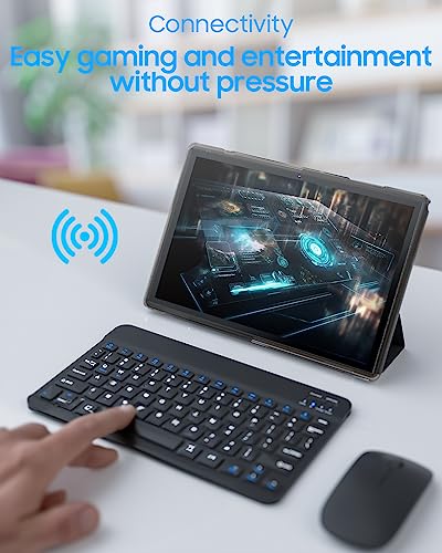 2 in 1 Tablet with Keyboard Case, 10 inch Android 14 Tablet, 6GB RAM+32GB ROM O13393
