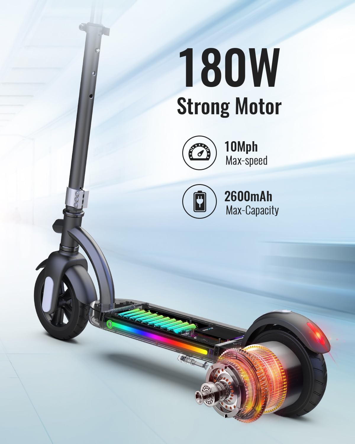 Neon Pink Youth L 8+ Electric Scooter with Helmet L29805