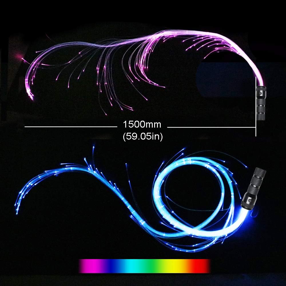 Fiber Optic Whip 10 Colors 40 Effect Modes Pack of 2 A4626