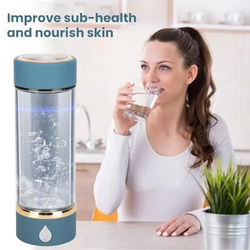 Blue Portable Hydrogen Water Bottle 380ml S4773