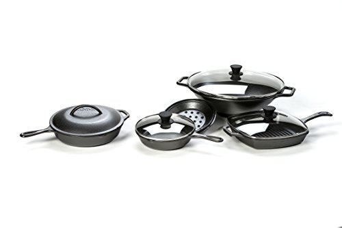 5 Quart Pre-Seasoned Cast Iron Deep Skillet J6892