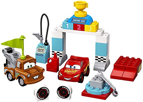 LEGO DUPLO Cars Lightning McQueen's Race Day 10924 Toddler Toy with Lightning McQueen and Mater (42 Pieces) Z836