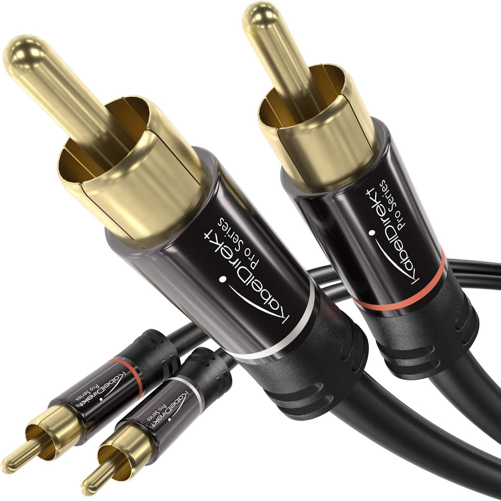 15ft RCA/Phono Stereo Audio Cable, Black X38268