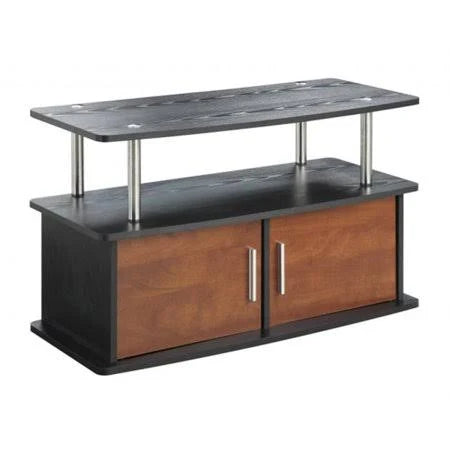 2 Door Cherry TV Stand with Cabinets R81337