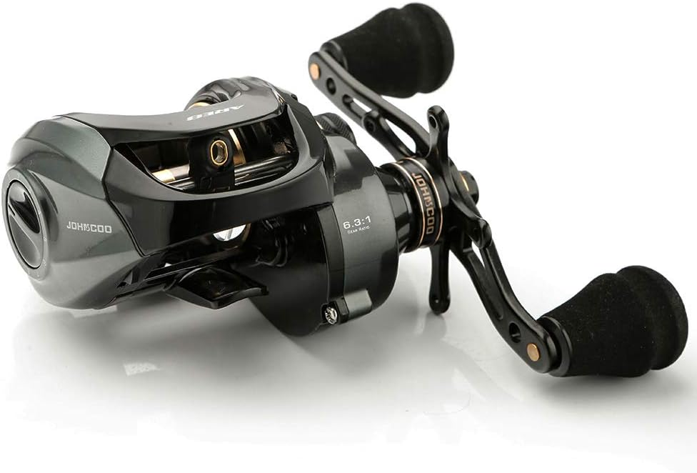 Baitcasting Reel Pack of 2 Aluminum Frame 6.3:1 Gear Ratio U1122