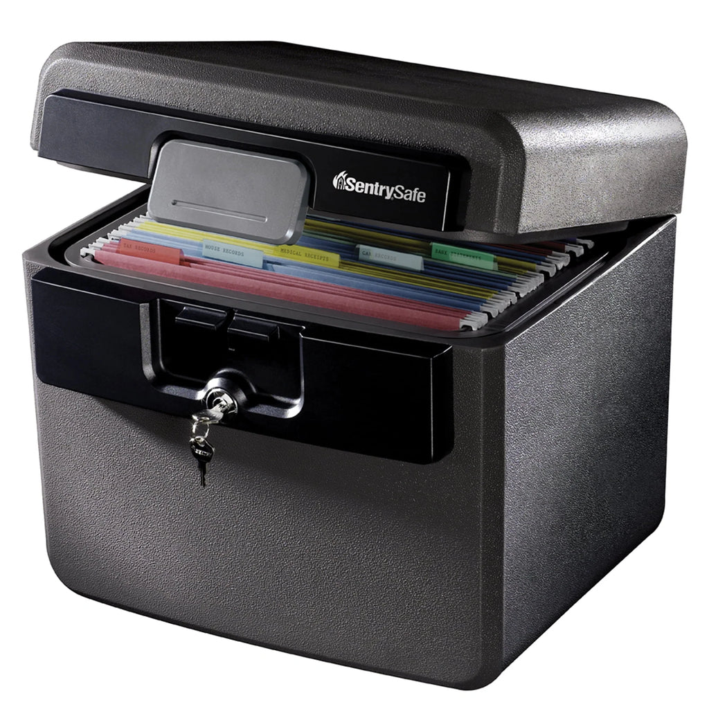 Fire-Resistant Water-Resistant Key Lock Safe Box 0.65 cu. ft. I30120