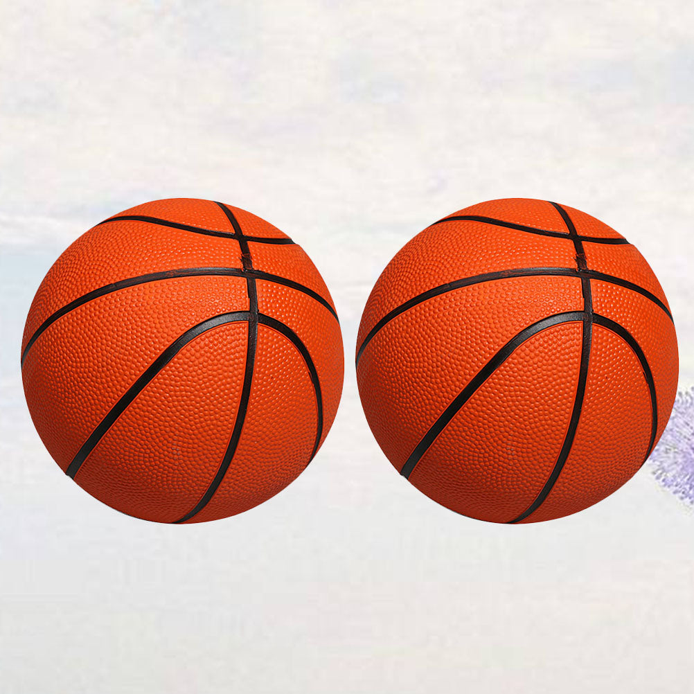 Orange 13CM Diameter Inflatable Desktop Basketball Toy Y7896