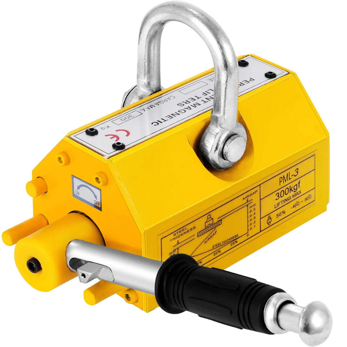 660lbs Steel Magnetic Lifter with Handle N883