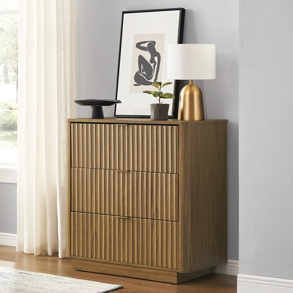 Oak 3 Drawer Dresser U505