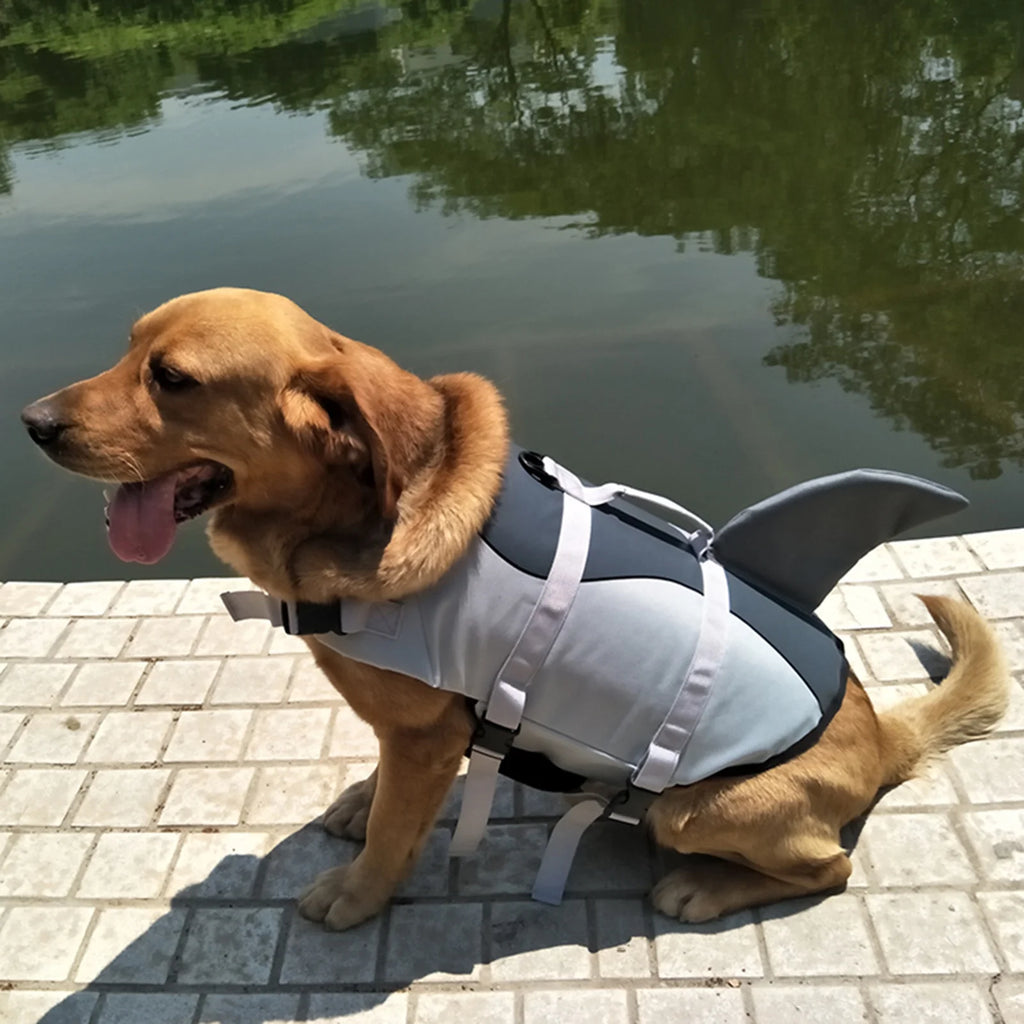 Dog Pet Shark Swimsuit Vest Safety Wear R51026