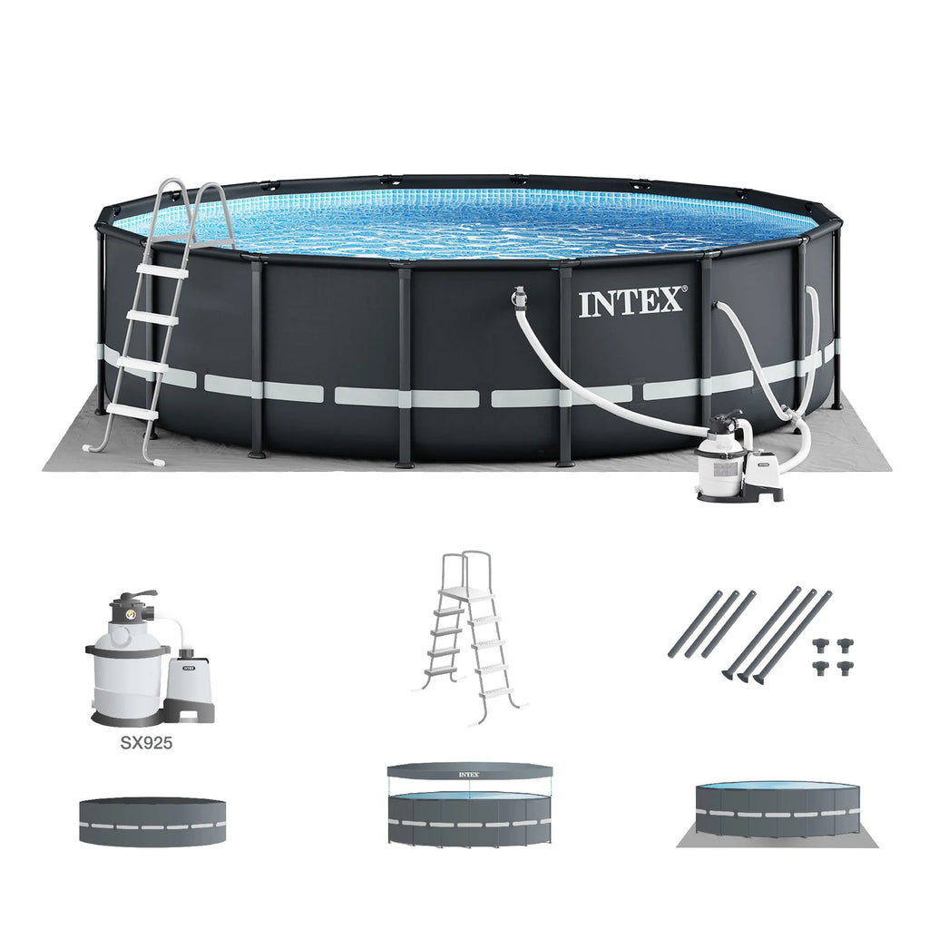18Ft x 52In Above Ground Swimming Pool Set with Pump J531