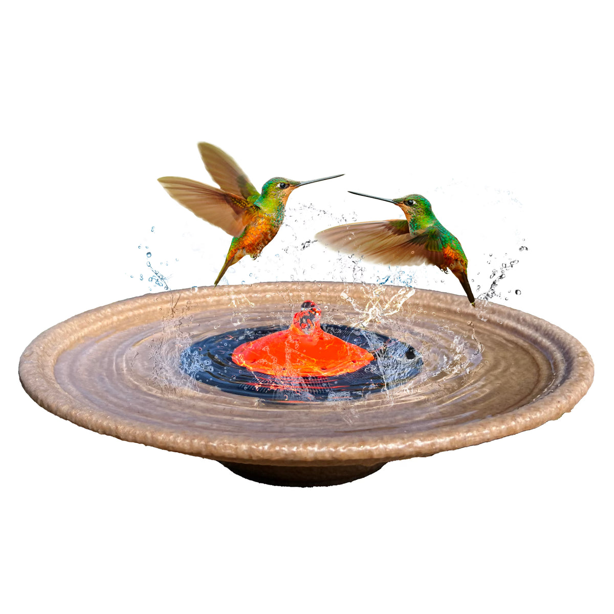 Solar Bubbler Fountain Birdbath Fountain T595