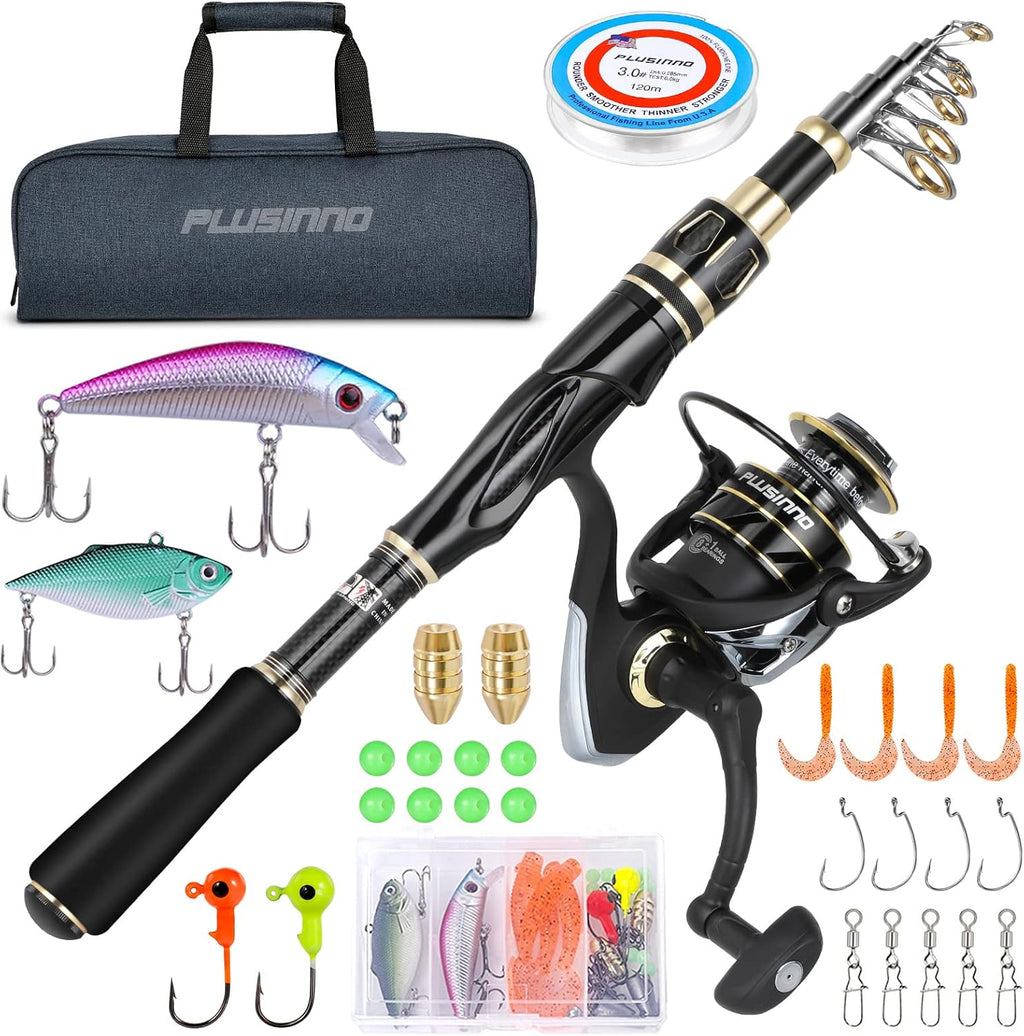 Telescopic Carbon Fiber Fishing Rod and Reel Combo Y996