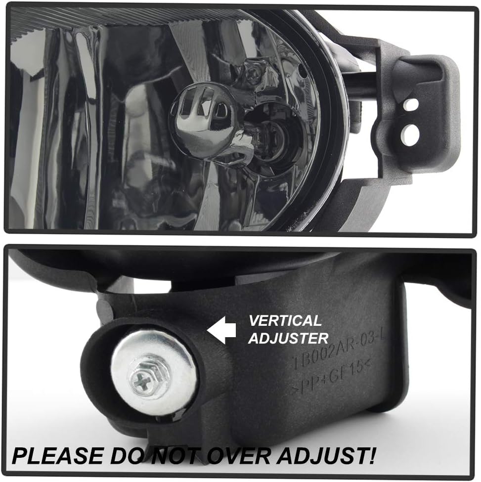 Smoked Lens Bumper Fog Lights Assembly P534
