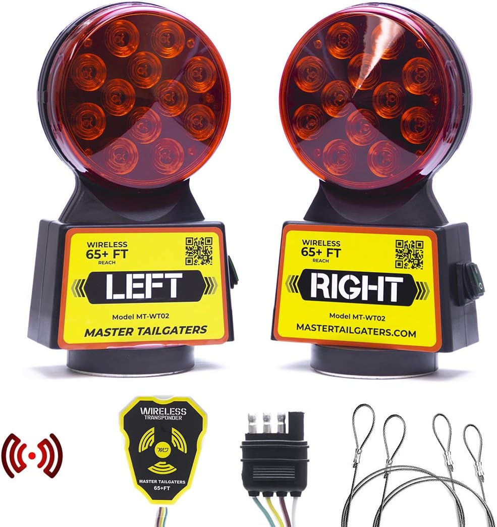 Wireless Trailer Tow Lights with Safety Straps L107993